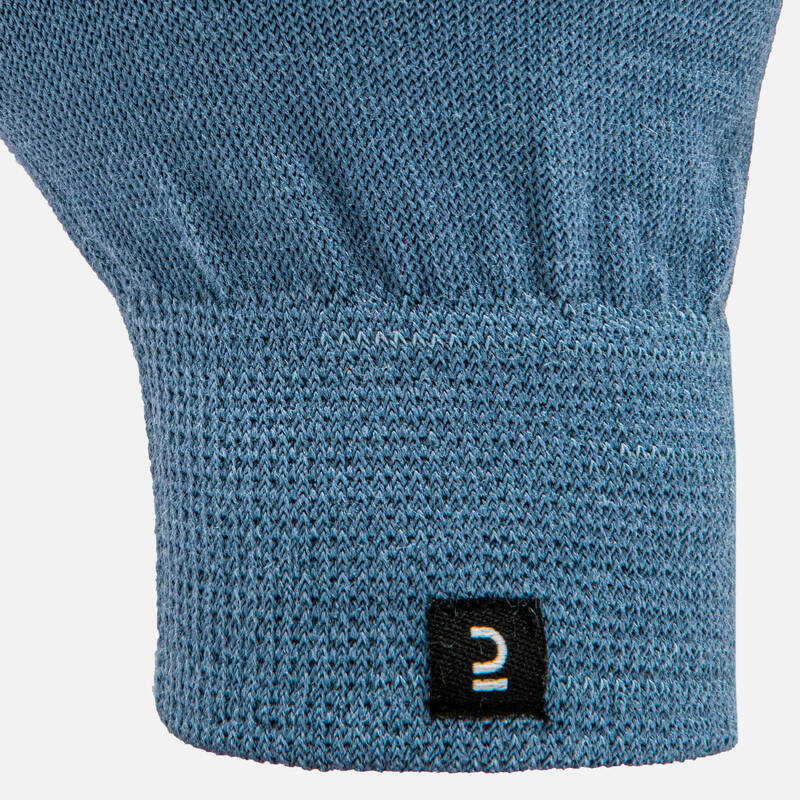 KIDS RUNNING GLOVES - KIPRUN WARM - CN DENIM