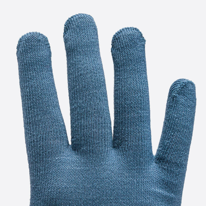 KIDS RUNNING GLOVES - KIPRUN WARM - CN DENIM