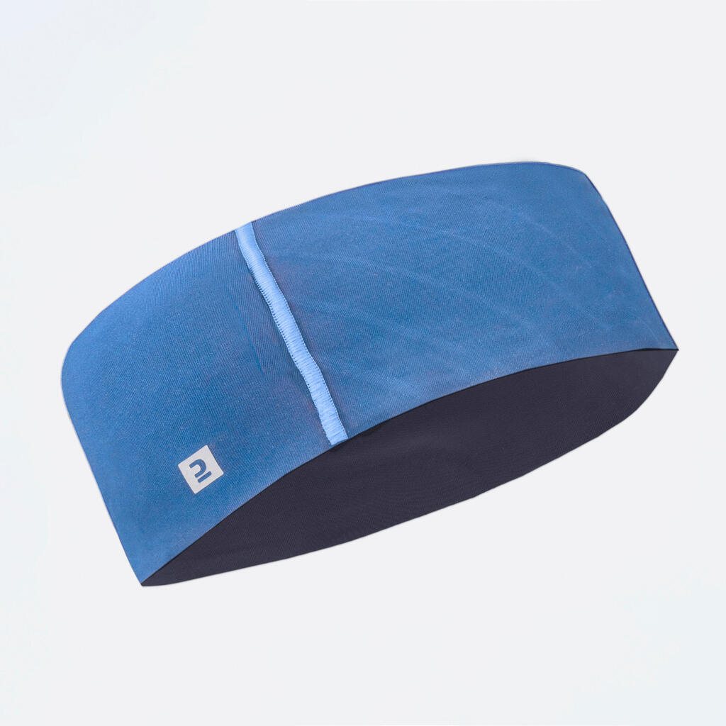 Dry+ Kids' Breathable and Reversible Running Headband - Navy Green