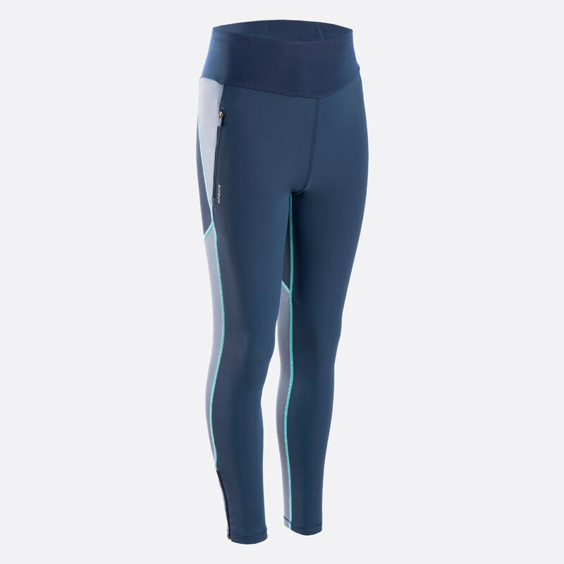 Legginsy do biegania dziecięce Kiprun Dry+