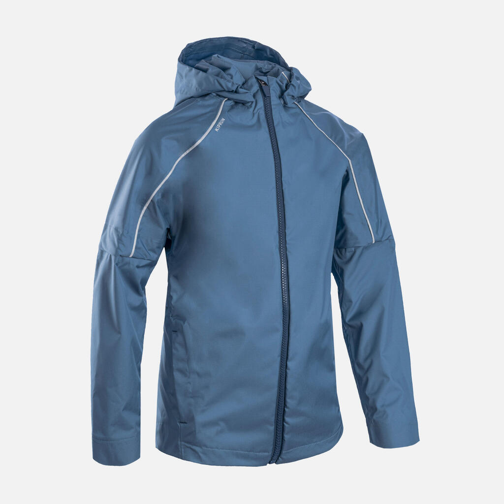 Laufjacke Kinder wasserdicht - Rain grün/blau 