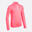 Warm hardloopshirt met lange mouwen voor kinderen Warm+ halve rits ROZE