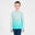 Dětské běžecké tričko s dlouhým rukávem Kiprun Skincare tyrkysové