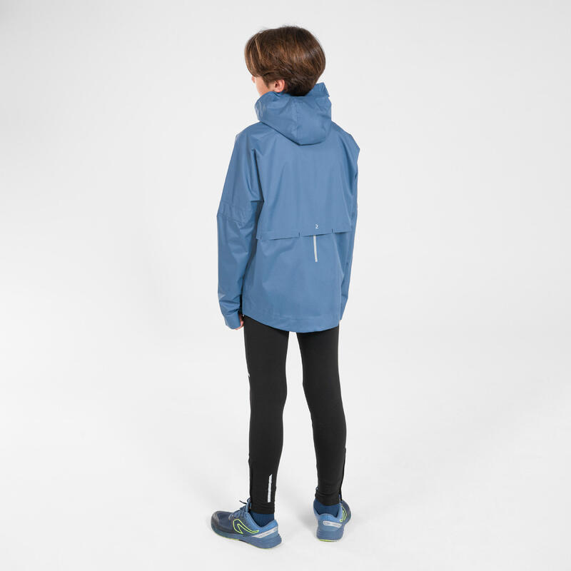 VESTE RUNNING IMPERMEABLE ENFANT - KIPRUN RAIN DENIM