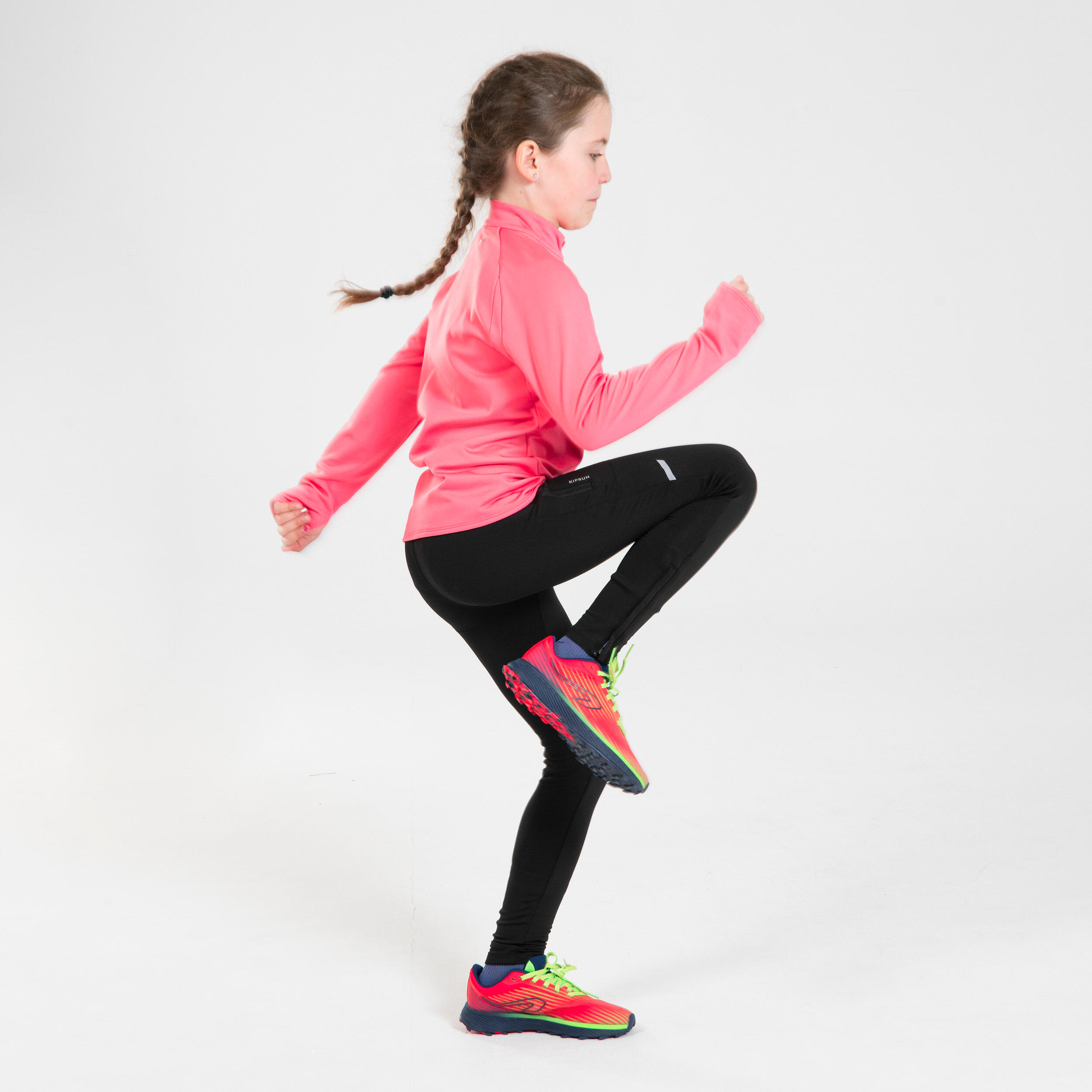 KIDS' WARM RUNNING TIGHTS - KIPRUN 