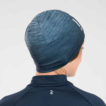 WATER-REPELLENT KIDS' RUNNING BEANIE - KIPRUN BEANIE - DARK BLUE