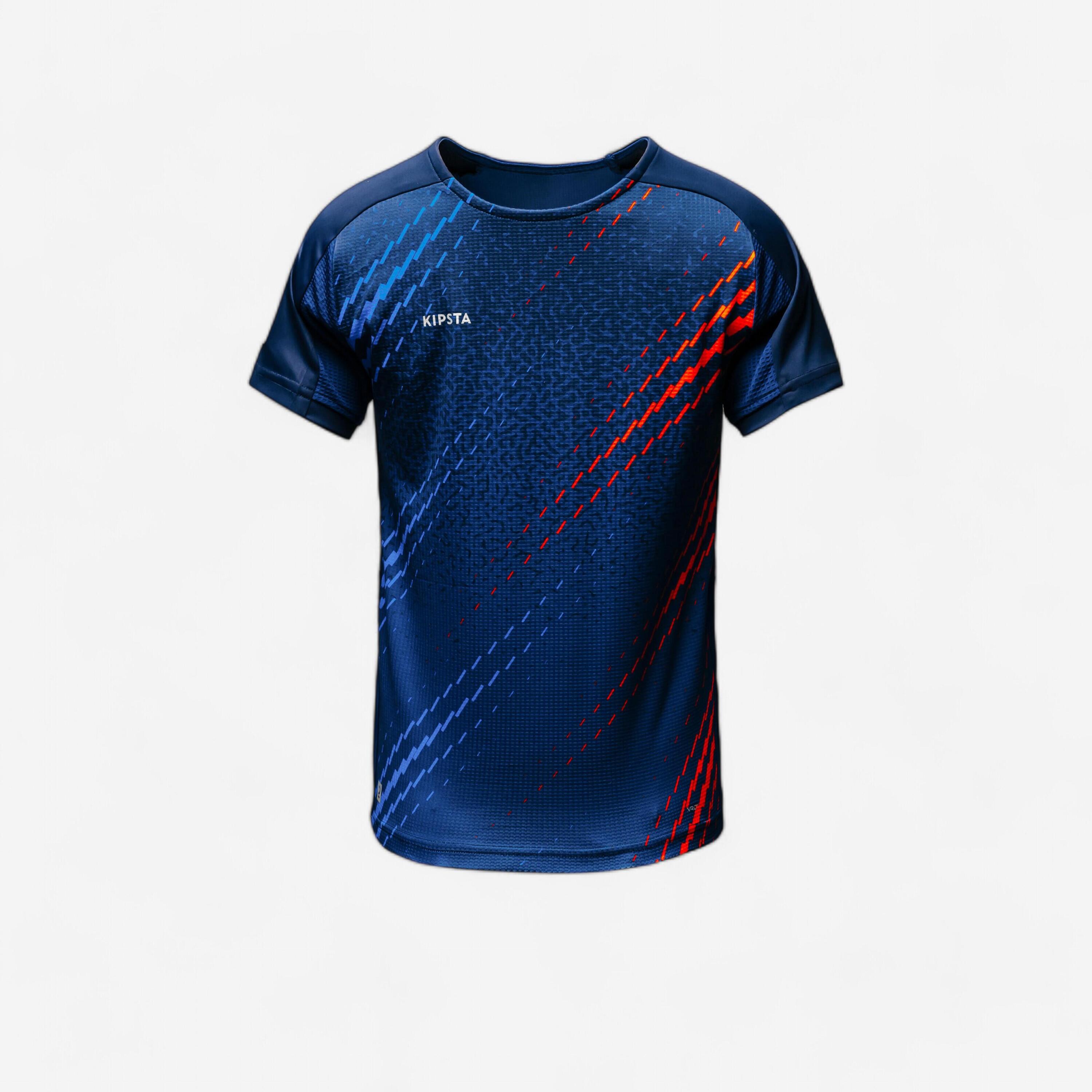 Short-Sleeved Football Shirt Viralto Solo League 1 - Navy/Blue/Red 1/7