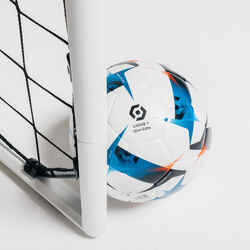 Medium movable steel football goal, ultramarine