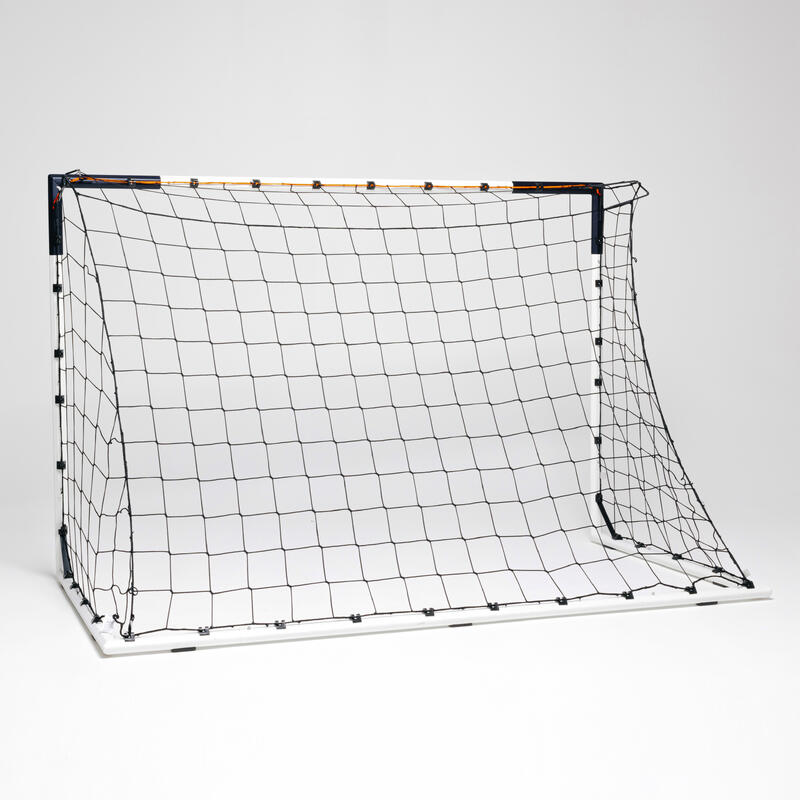 Medium movable steel football goal, ultramarine