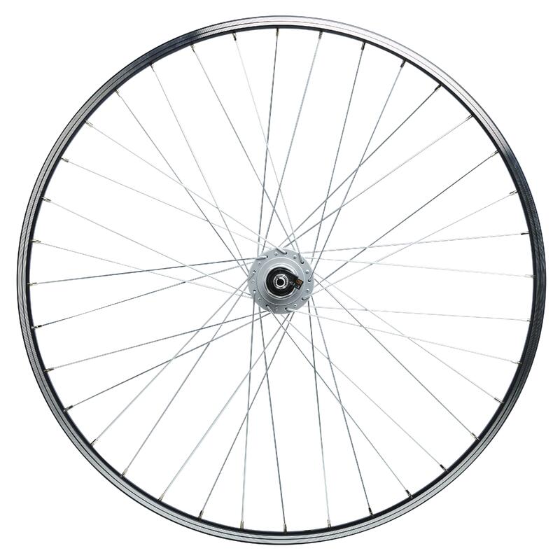 ROUE VTC 28" /AVANT/ DYNAMO /SIMPLE PAROI /V-BRAKE / VIS/ NOIRE