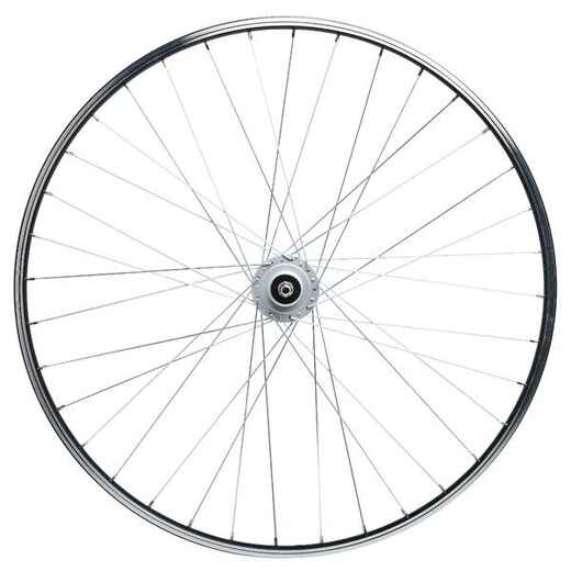 
      28" Hybrid Bike Front Wheel / Dynamo / Single-Walled / V-Brake / Screw - Black
  