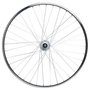 Rueda delantera bicicleta 28" buje dinamo pared simple V-Brake tornillo negro