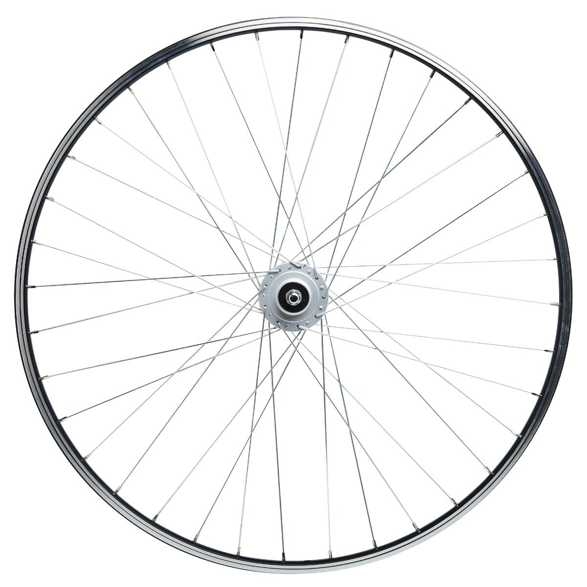 ROUE VTC 28" /AVANT/ DYNAMO /SIMPLE PAROI /V-BRAKE / VIS/ NOIRE
