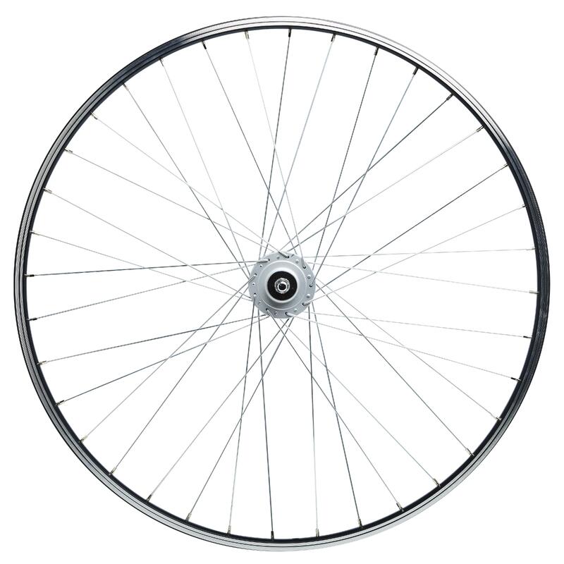 ROUE VTC 28" /AVANT/ DYNAMO /SIMPLE PAROI /V-BRAKE / VIS/ NOIRE