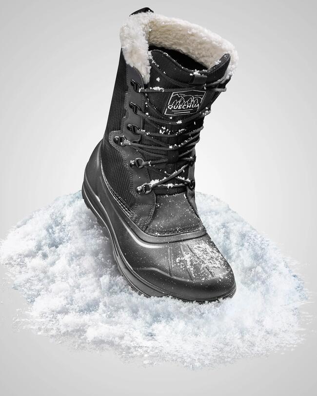 Warm Waterproof Snow Boots - SH500 lace-up - Men's QUECHUA