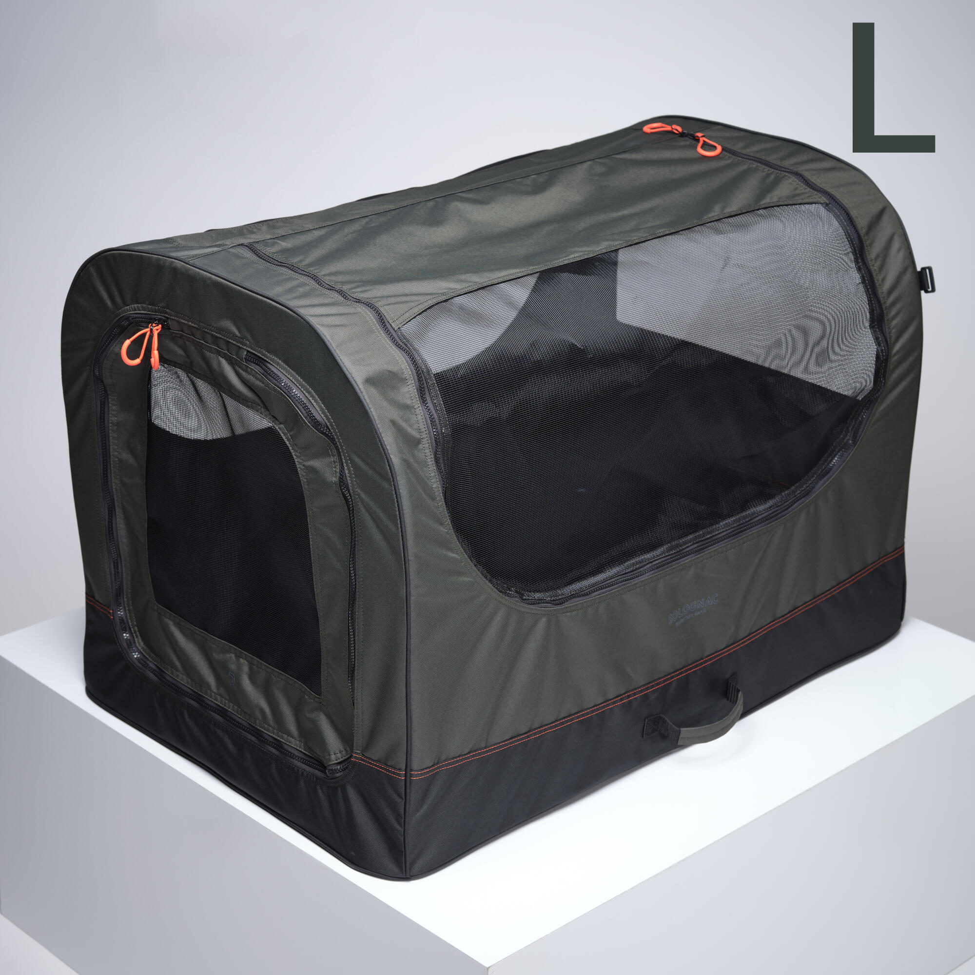 Caisse de transport pliable pour 1 chien verte 12/16