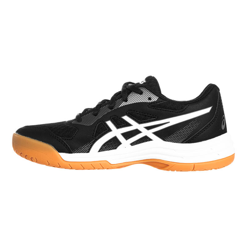 Chaussure de Badminton et Sports INDOOR Upcourt 5 GS Noire junior.