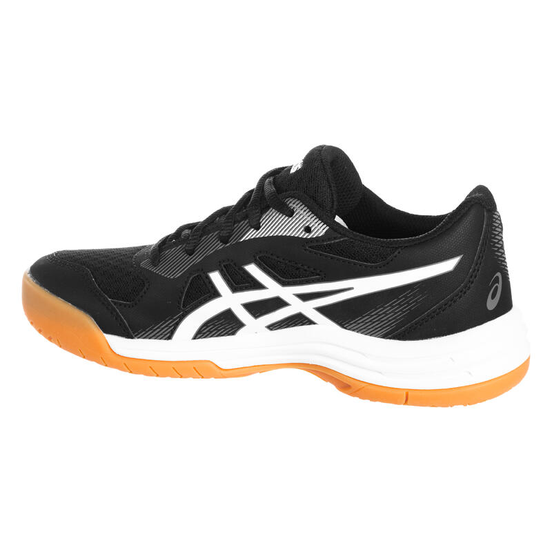 Chaussure de Badminton et Sports INDOOR Upcourt 5 GS Noire junior.