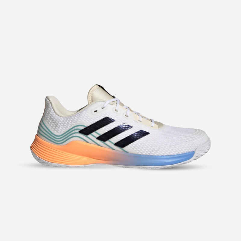 Damen/Herren Volleyball Hallenschuhe LOW - Adidas Novaflight weiß