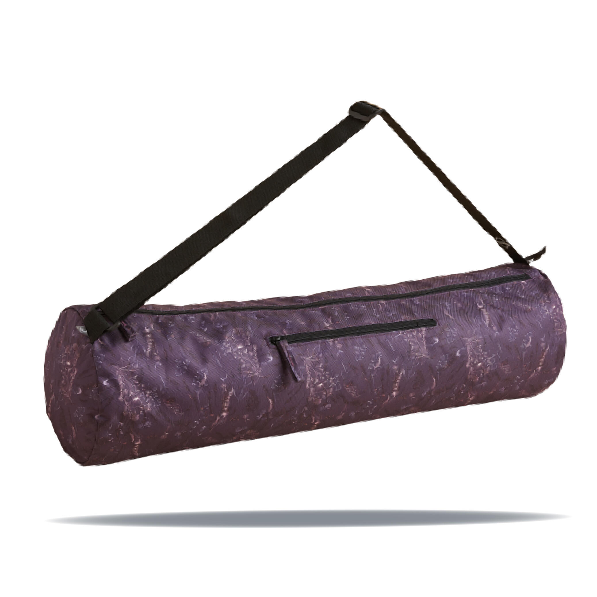 Yoga Mat Bag - Purple Floral Print
