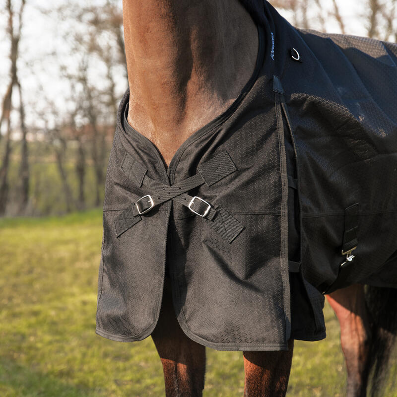 Couverture équitation imperméable 1000 d cheval et poney - ALLWEATHER 200 g