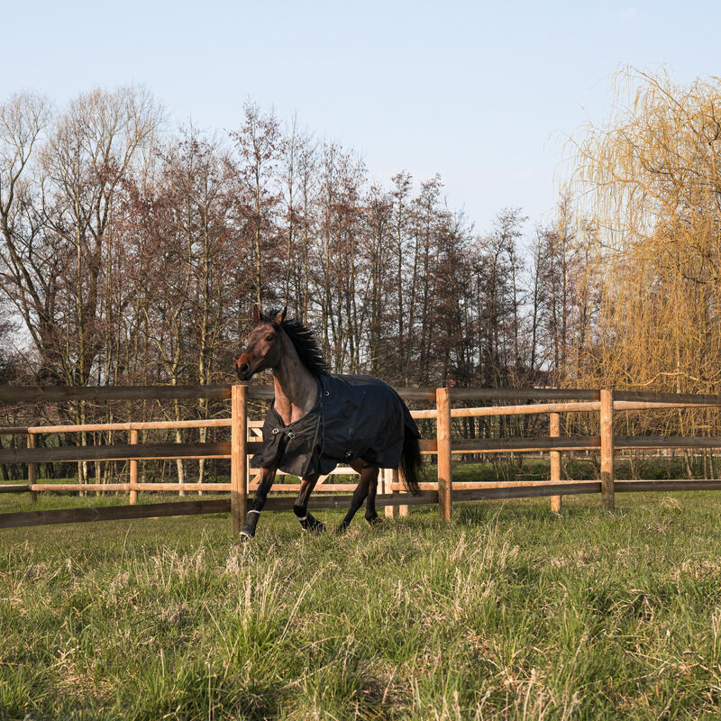 Couverture équitation imperméable 1000 d cheval et poney - ALLWEATHER 200 g