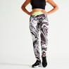 Women's High Waisted Fitness Leggings - Marble Print