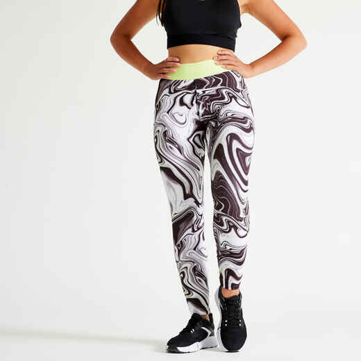 
      Women's High-Waisted Fitness Cardio Leggings - Print
  