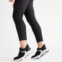 High-Waisted Cropped Shaping Fitness Leggings