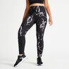 Women's High-Waisted Cardio Fitness Leggings - Marble Print