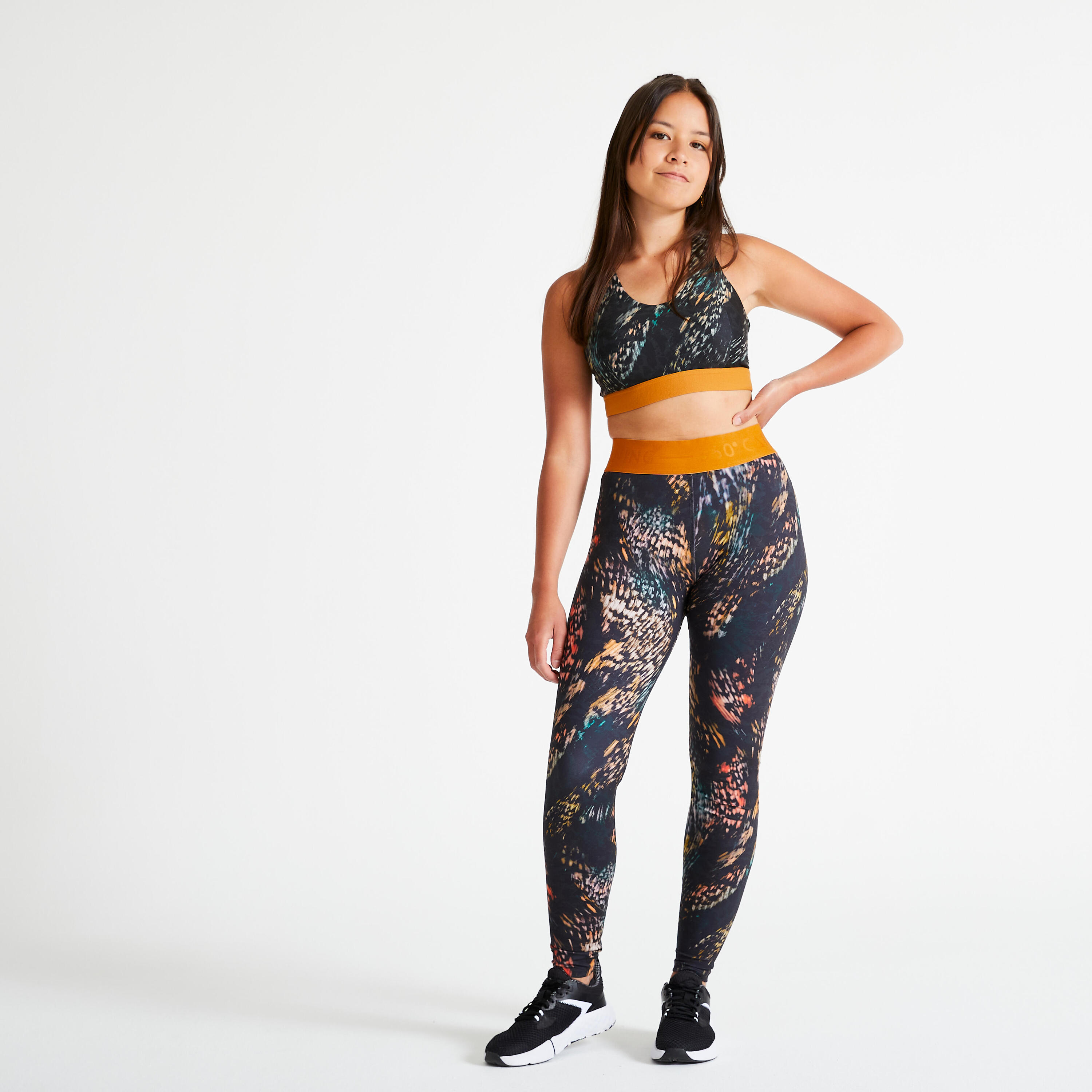 Women's High-Waisted Fitness Cardio Leggings - Print 2/4