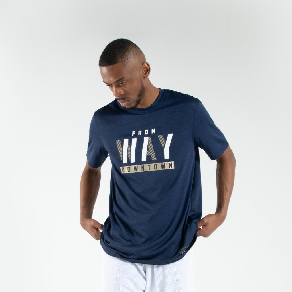 Herren Basketball  T-Shirt - S500 Downtown dunkelblau