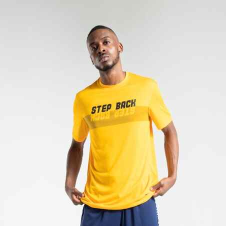 Basketballshirt TS500 Fast Step Back Herren gelb