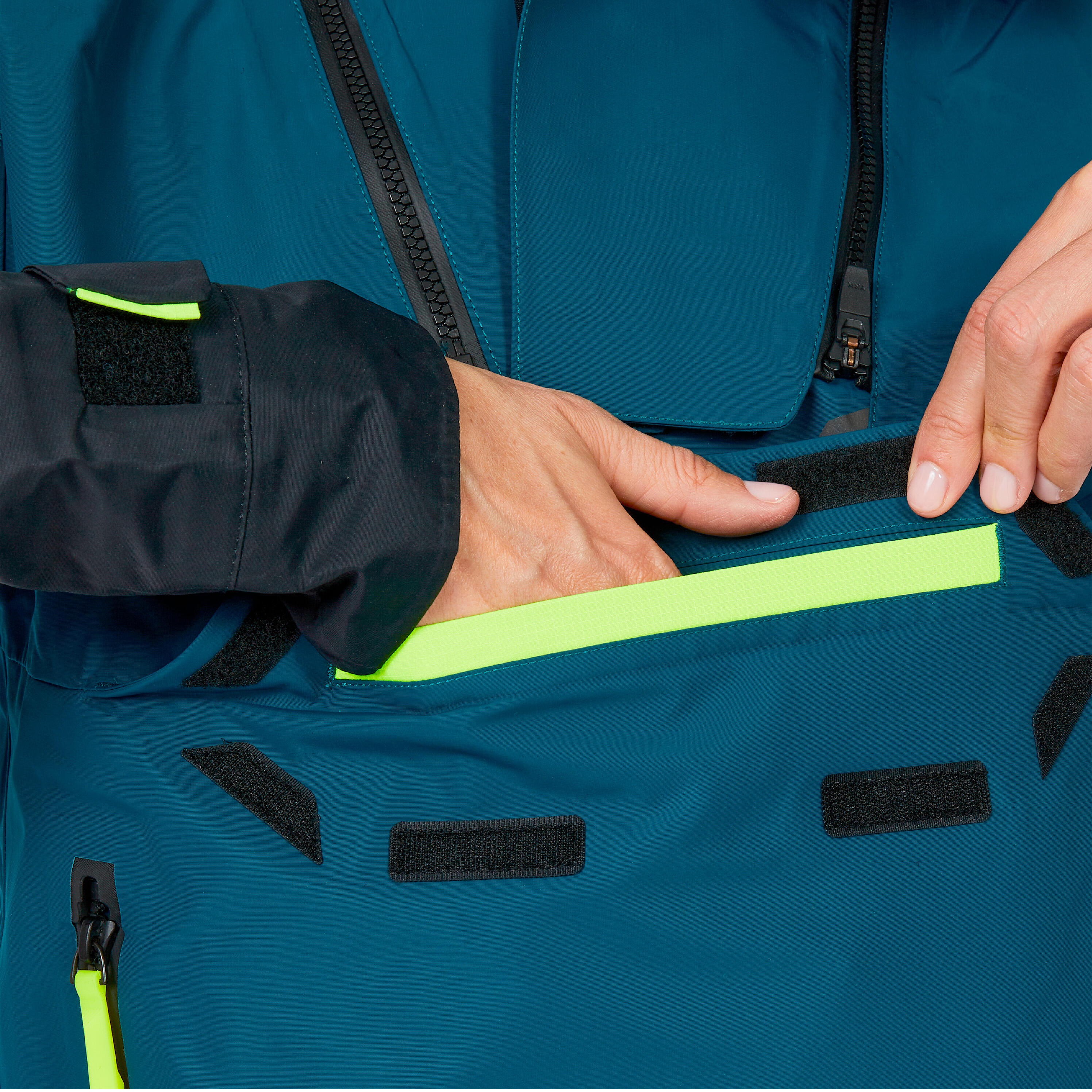 Chaqueta impermeable vela Unisex Offshore 900 azul 5/8
