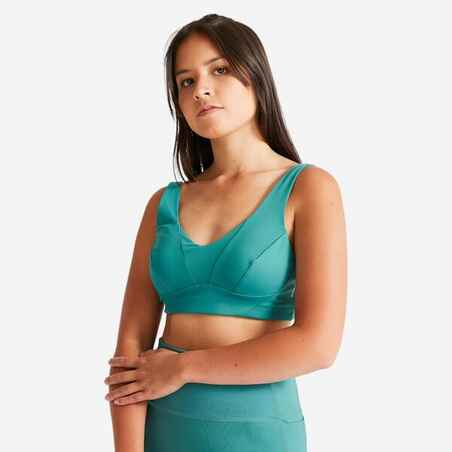 Brassiere Fitness 540 Mujer Verde Sujeción Moderada