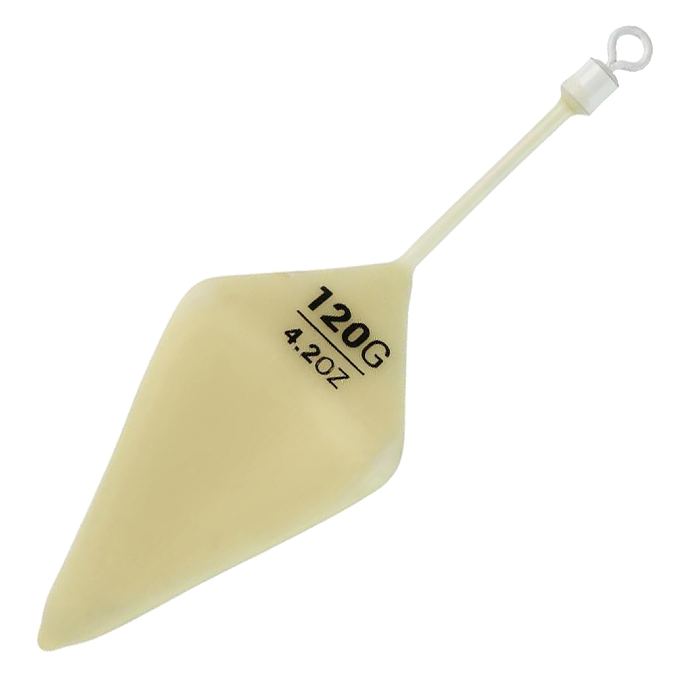 Glow in the Dark Silicone Pyramid Sinker for surfcasting 1/4
