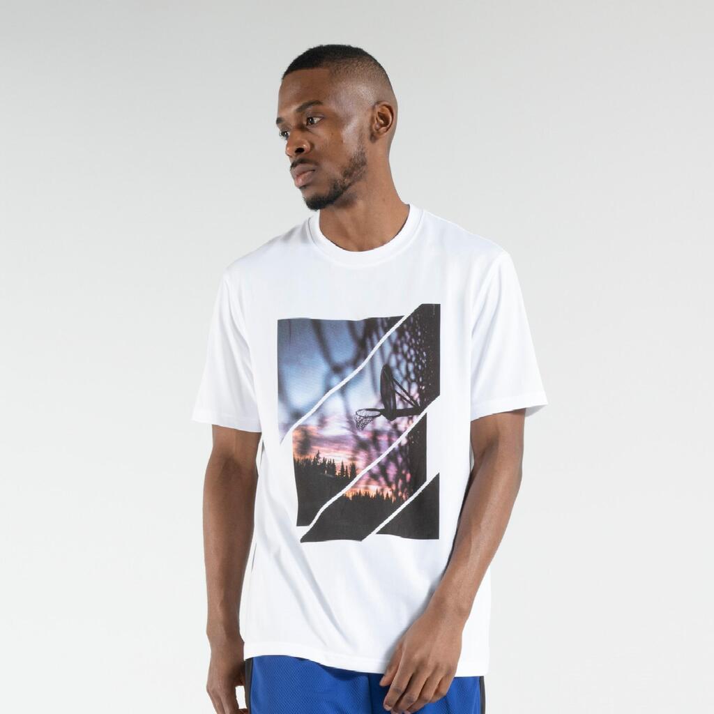 Men's/Women's Basketball T-Shirt/Jersey TS500 Fast - White