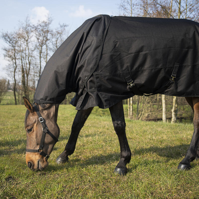 Copricollo equitazione cavallo ALLWEATHER LIGHT impermeabile nero