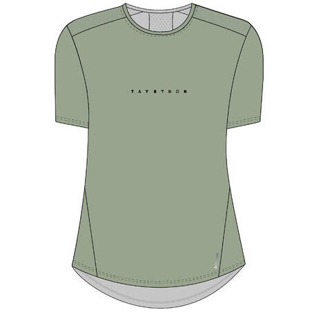 T-shirt cintré col rond Fitness Cardio Femme Vert