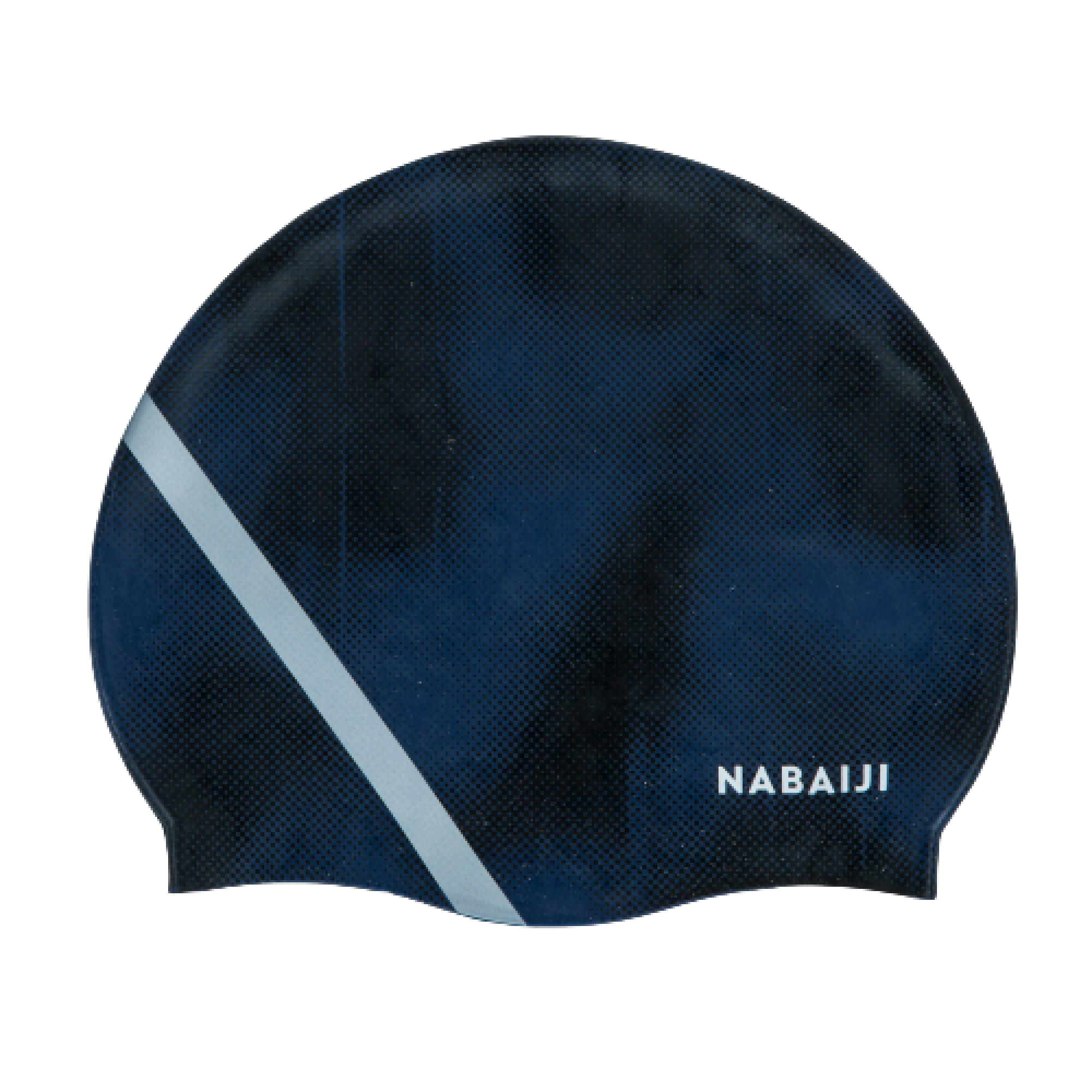 Adult Swimming Cap Silicone 56-60 Cm 500 Print Durable & Stretchable Black-image-7