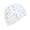 Adult Swimming Cap Silicone Mesh 56-60 Cm Fire White