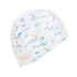 Adult Swimming Cap Silicone Mesh 56-60 Cm Fire White