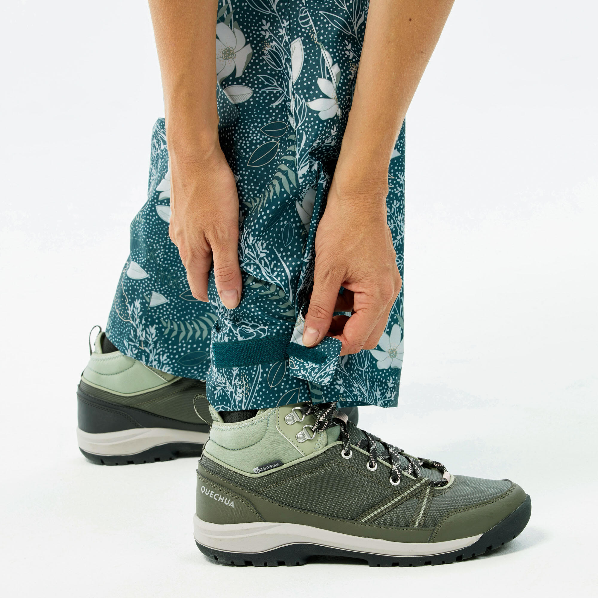 Women's Hiking Waterproof Over-Trousers Raincut 7/7