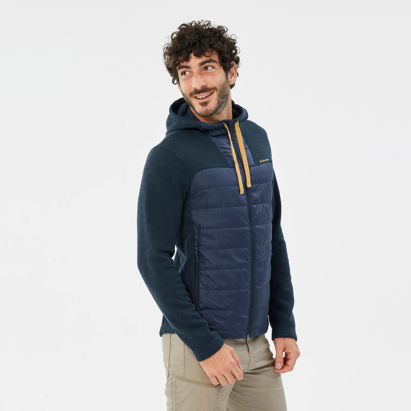 Sweat à capuche de randonnée - NH100 Hybride - Homme