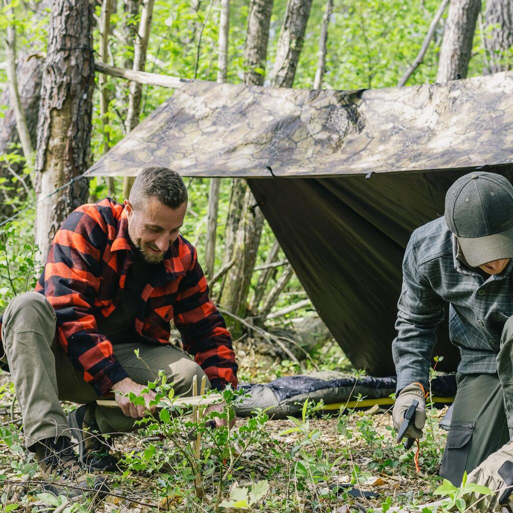 Bushcraft Waterproof Tarp 2.97 x 2.85 m - Furtiv Camouflage