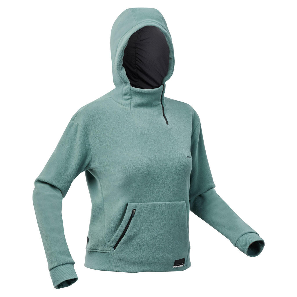 Sweat Polaire de randonnée - MH100 Hoodie - Femme