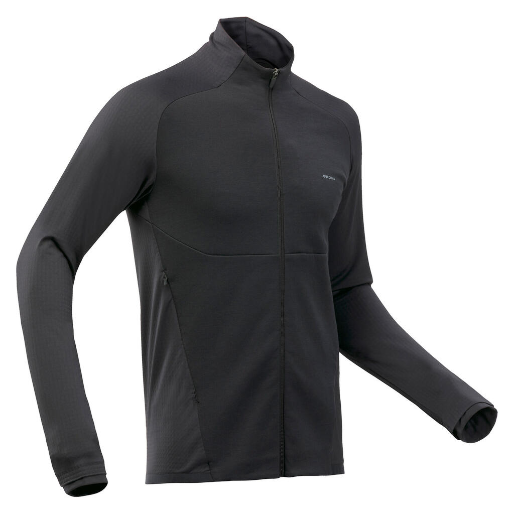 Fleecejacke Herren Wandern - MH500 Light schwarz