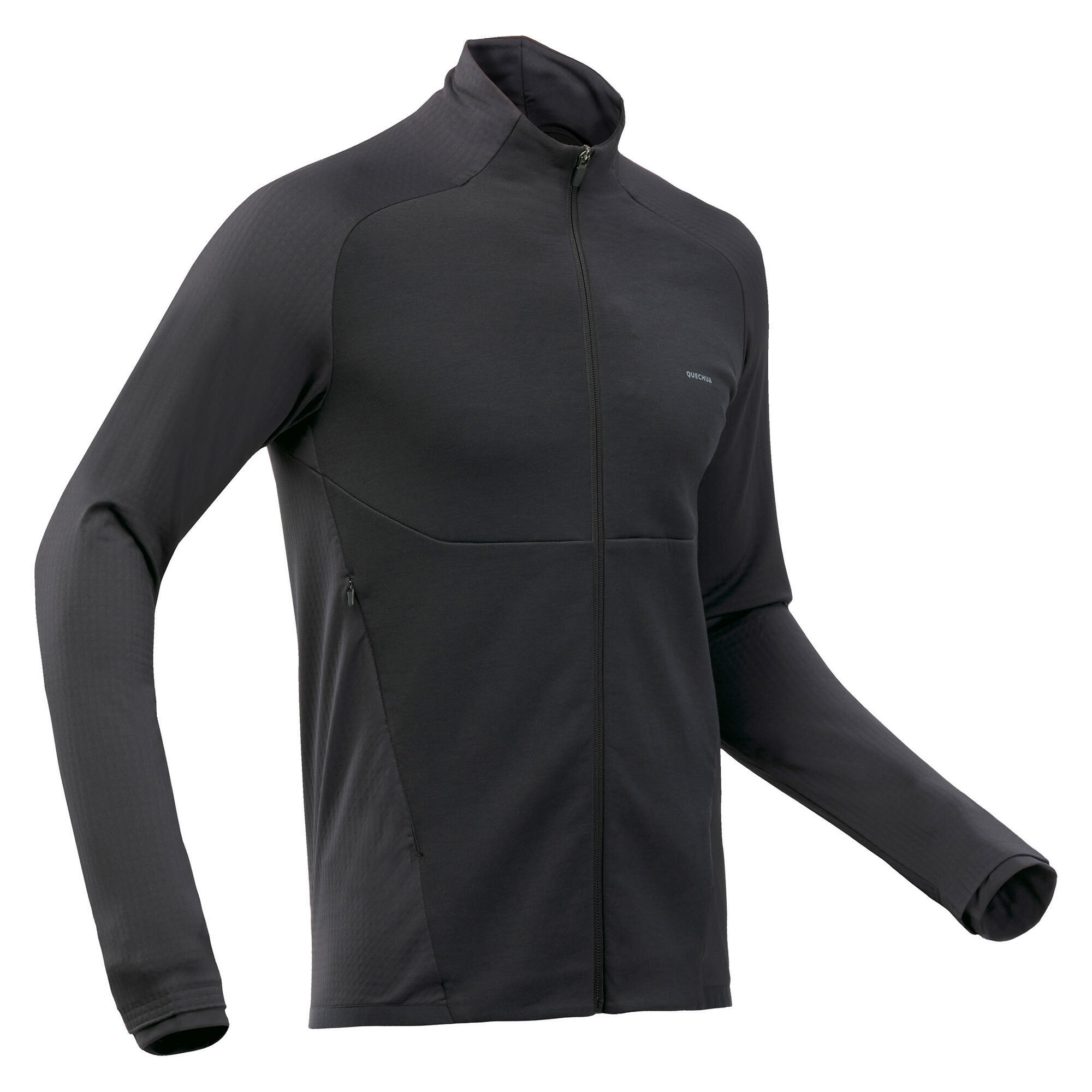 Chaqueta polar de montaña y trekking fina Hombre Quechua MH520 Light negro 6/6