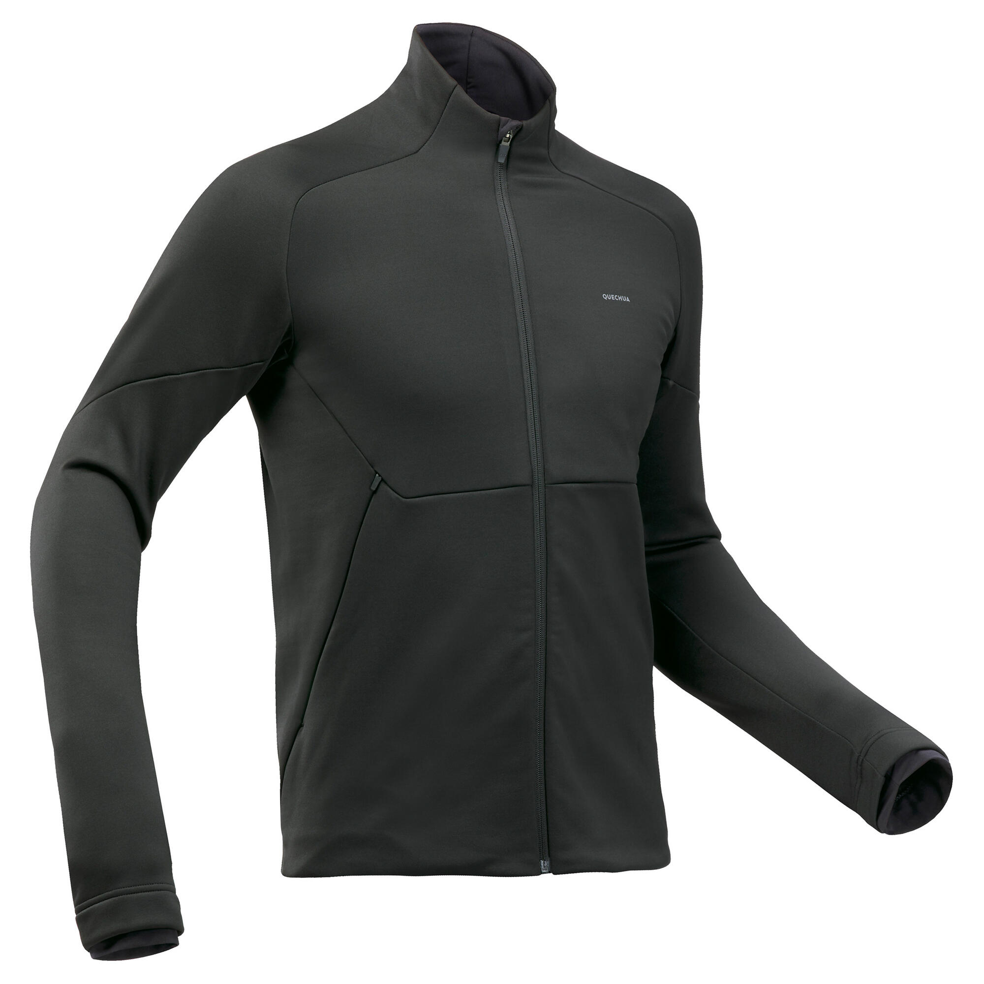 Men's Hiking Fleece Jacket - MH 520 Black - Black - Quechua