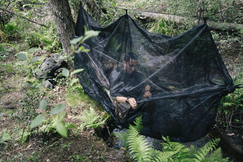 Moskytiéra k hamace na bushcraft